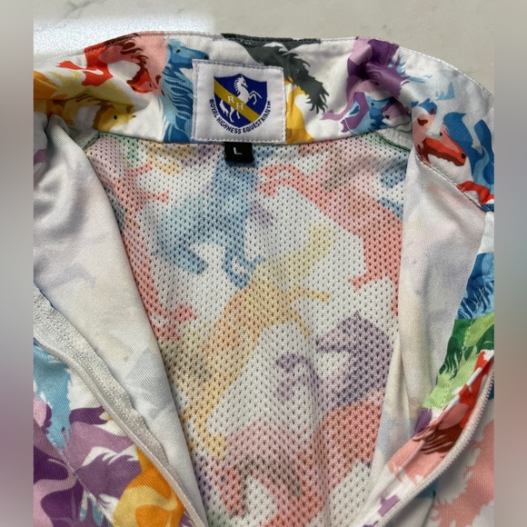 Equestrian Horse Show Long Sleeve Vented Shirt  Size Large - Picture 8 of 14